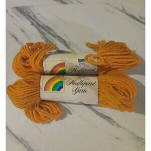 Scoville Dritz Orange Luxury Virgin Wool Needlepoint Yarn 40 YD/Skein-Set Of 2